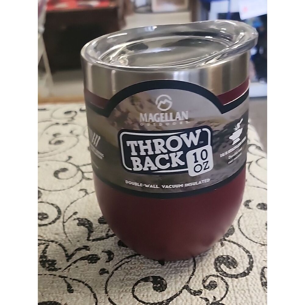 Magellan Outdoors Throwback 10 oz Insulated Tumbler - Maroon and Stainless